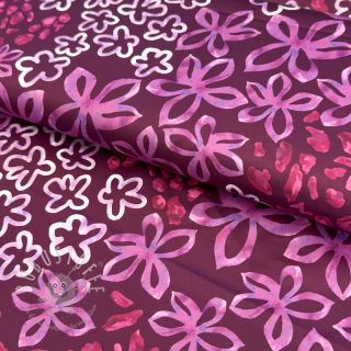 Satin ROYAL MICRO Abstarct bordeaux