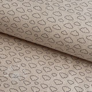 Cord STRETCH Little clouds light sand