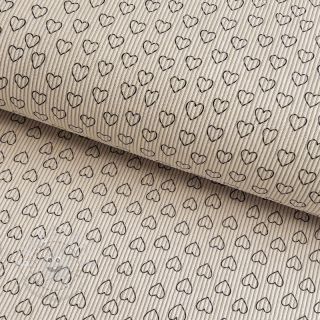 Cord STRETCH Little love light sand