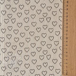 Cord STRETCH Little love light sand