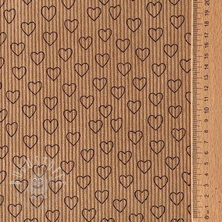 Cord STRETCH Little love sand