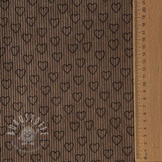 Cord STRETCH Little love taupe