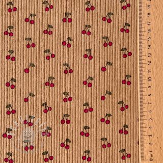 Cord STRETCH Little cherry sand