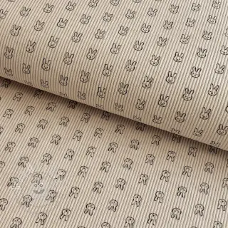 Cord STRETCH Little bunny light sand