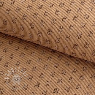 Cord STRETCH Little bunny sand
