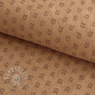 Cord STRETCH Little bunny sand