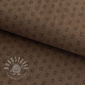 Cord STRETCH Little bunny taupe