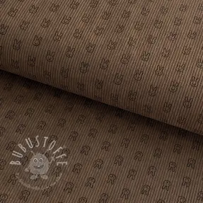 Cord STRETCH Little bunny taupe