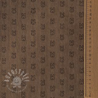 Cord STRETCH Little bunny taupe
