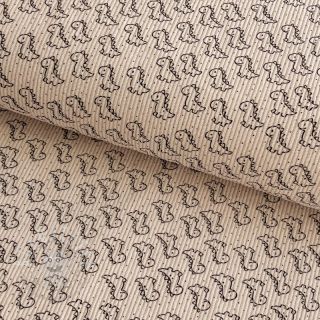 Cord STRETCH Little dino light sand