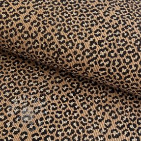 Cord STRETCH Little Leopard sand