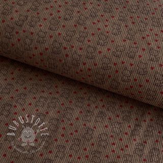 Cord STRETCH Little foxes taupe