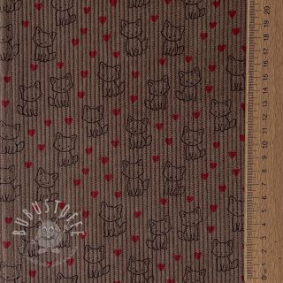 Cord STRETCH Little foxes taupe