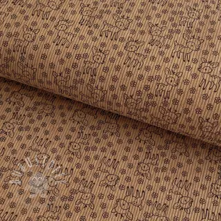Cord STRETCH Little deer sand