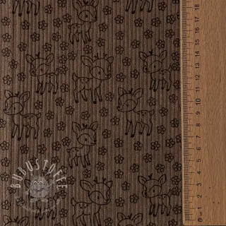 Cord STRETCH Little deer taupe