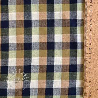 Baumwollstoff YARN DYED Square pickle
