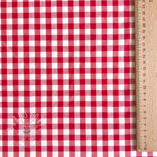 Baumwollstoff Check red