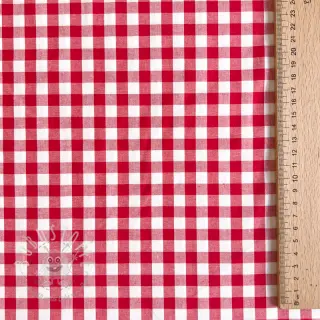 Baumwollstoff Check red