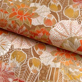 Dekostoff jacquard Opium allover peanut