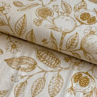 Dekostoff RUSTIC VINTAGE PRINT Granata peanut