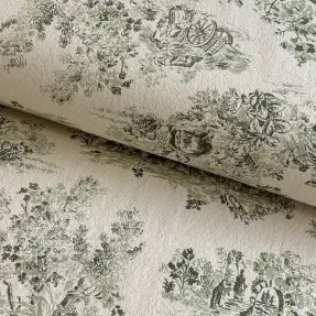 Dekostoff RUSTIC VINTAGE PRINT Gabrielle kaki