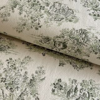 Dekostoff RUSTIC VINTAGE PRINT Gabrielle kaki
