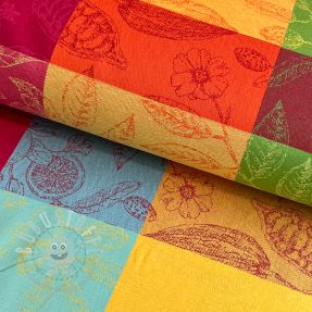 Dekostoff FRENCH TABLE CLOTH JACQUARD Cabosse allover summer