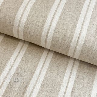 Dekostoff jacquard LINEN LOOK Etretat lin