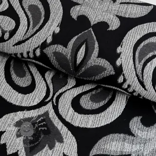 Dekostoff jacquard Baccara argent