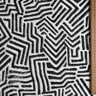 Dekostoff jacquard Mesopotamie allover graphite