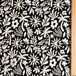 Dekostoff jacquard Sunlight noir