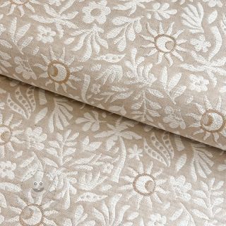 Dekostoff jacquard Sunlight lin