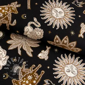 Dekostoff jacquard Pygmalion noir