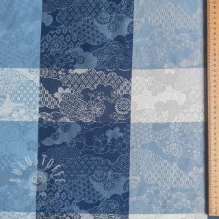 Dekostoff FRENCH TABLE CLOTH JACQUARD Niwa allover indigo