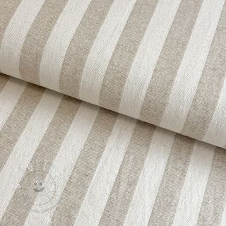 Dekostoff jacquard LINEN LOOK Cabourg lin