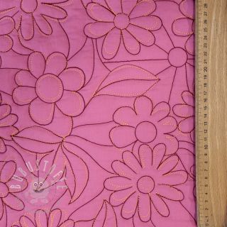 Steppstoffe Flowers pink