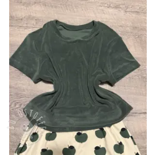 Frottee elastisch dark green