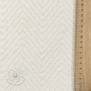 Dekostoff jacquard Saxo ecru