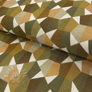 Dekostoff jacquard Mustang gold