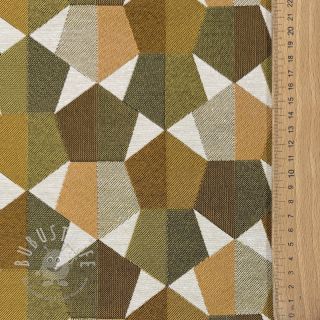 Dekostoff jacquard Mustang gold