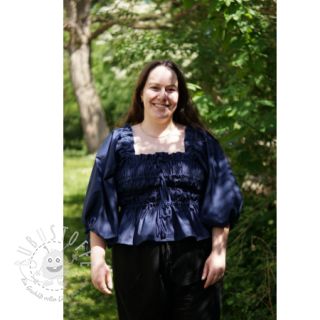 Baumwollstoff popeline navy