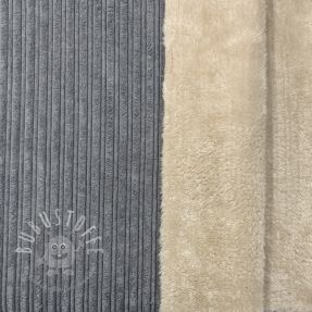 Cord Cofur fleece grey