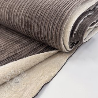 Cord Cofur fleece dark brown