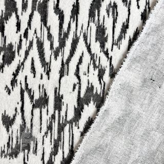 STRICKSTOFF jacquard Comfy Blurry Ikat grey
