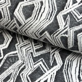 STRICKSTOFF jacquard Comfy Broken checks black