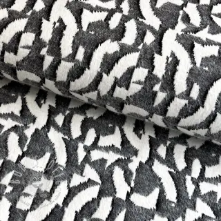 STRICKSTOFF jacquard Comfy Collage shapes grey