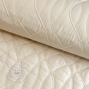 Steppstoffe Cord off white