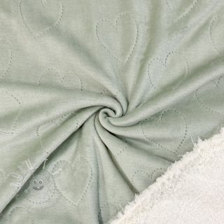 Nicky stoff TEDDY Hearts old green