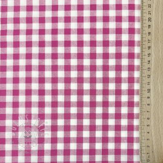 Baumwollstoff Check fuchsia