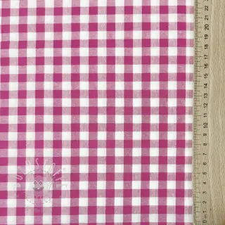 Baumwollstoff Check fuchsia